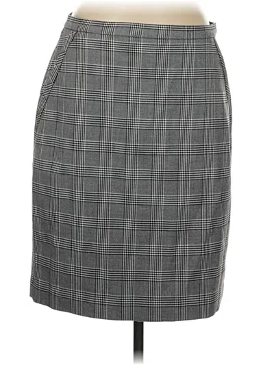 Pre-owned Anne Klein Formal Skirt In Gray