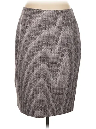 Pre-owned Anne Klein Formal Skirt In Gray