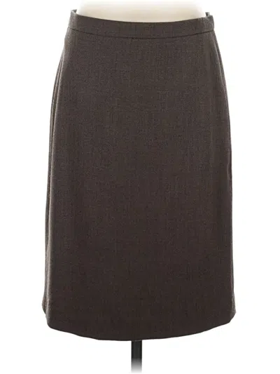 Pre-owned Anne Klein Formal Skirt In Gray