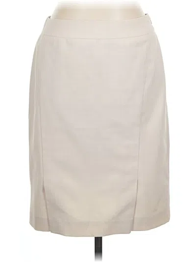 Pre-owned Anne Klein Formal Skirt In Ivory