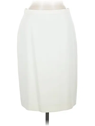 Pre-owned Anne Klein Formal Skirt In Ivory