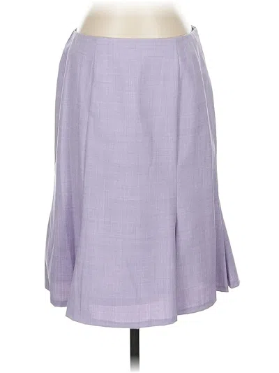 Pre-owned Anne Klein Formal Skirt In Purple
