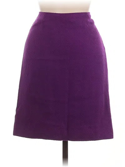 Pre-owned Anne Klein Formal Skirt In Purple