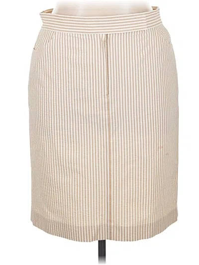 Pre-owned Anne Klein Formal Skirt In Tan