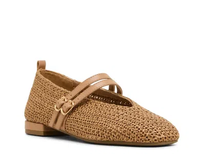 Anne Klein Gavie Mary Jane Flat In Brown