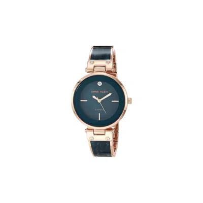 Anne Klein Genuine Diamond Dial Bangle Ladies Watch In Gold