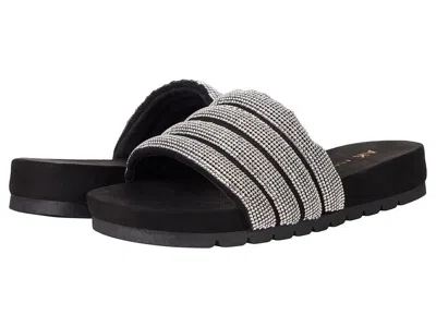 Anne Klein Gloria Glor01f9-001 Slide Women's Us 8.5 Black Slip On Sandals Khd808