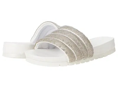 Anne Klein Gloria Glor01f9-100 Slide Women's Us 10 White Slip On Sandals Khd809 In Black