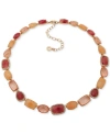 ANNE KLEIN GOLD-TONE CRYSTAL STONE COLLAR NECKLACE, 16" + 3" EXTENDER