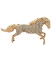 Anne Klein Gold-tone Crystal Year Of Horse Pin In Gold
