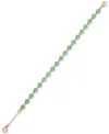 Anne Klein Gold-tone Floating Color Stone Flex Bracelet