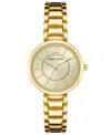 Anne Klein Gold-tone Metal Alloy Link Bracelet Watch, 26mm In Gold Tone