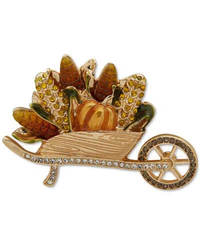 Anne Klein Gold-tone Multi Fall Barrel Boxed Pin