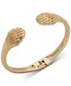 Anne Klein Gold-tone Shell-motif Cuff Bracelet