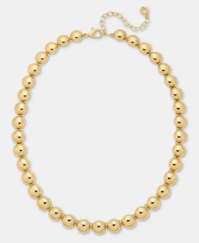 Anne Klein Gold-tone Half Dome Collar Necklace