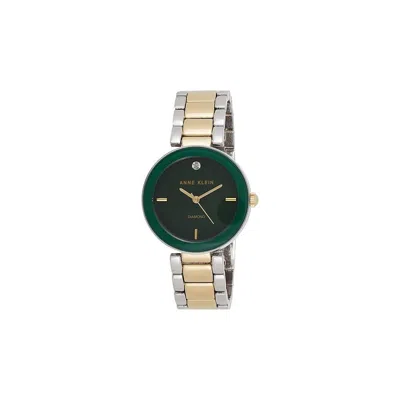 Anne Klein Gold-tone Stainless Steel Green Dial Ladies Watch