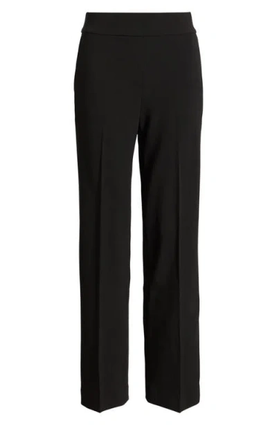 Anne Klein Grace High Waist Pull-on Pants In Black