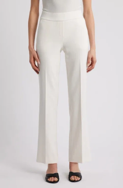 Anne Klein Grace High Waist Pull-on Pants In White