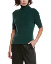 Anne Klein Half Sleeve Turtleneck Sweater In Green