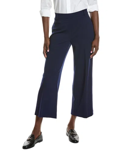 Anne Klein Heavy Cool Crepe Wide Leg Crop Pant In Black