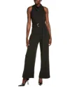 Anne Klein Plus Size Cowl-neck Sleeveless Jumpsuit In Black
