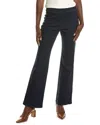 Anne Klein Womens High Rise Pull On Flared Pants In Blue