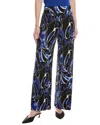 Anne Klein Abstract Print High Waist Pull-on Wide Leg Pants