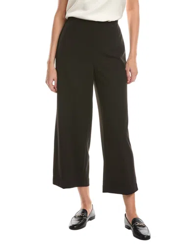 Anne Klein High Rise Pull-on Wide Leg Crop Pant In Green