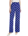 Anne Klein High-rise Wide Leg Pant In Blue