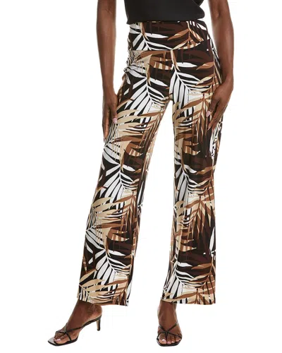 Anne Klein High Rise Wide Palazzo Pant In Multi