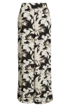 Anne Klein High Waist Pull-on Wide Leg Pants In Black
