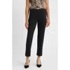 Anne Klein Hollywood High Waist Slim Pull-on Pants In Black