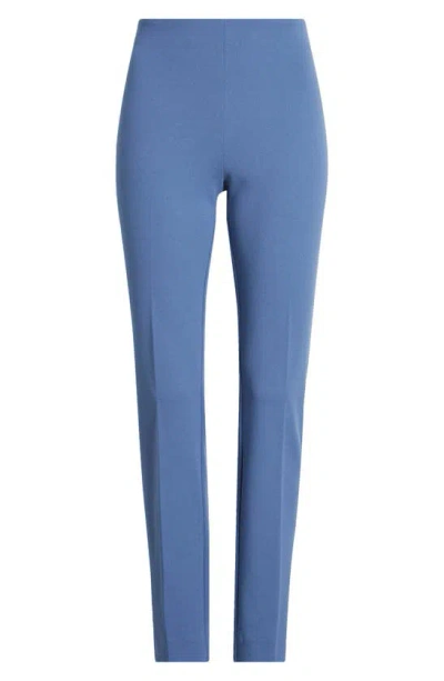 Anne Klein Hollywood Waist Pull-on Knit Trousers In Blue Jay