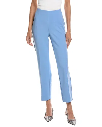 Anne Klein Hollywood Waist Straight Ankle Pant In Blue
