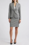Anne Klein Howard Hawks Glen Plaid Blazer In Gray