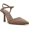 Anne Klein Ibara Ankle Strap Pump In Brown