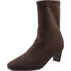 Anne Klein Iga Womens Zipper Faux Suede Booties
