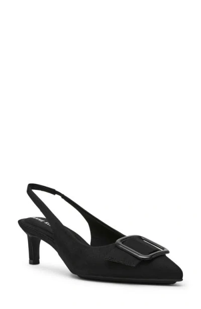 Anne Klein Ilanna Slingback Pointed Toe Pump In Animal Print