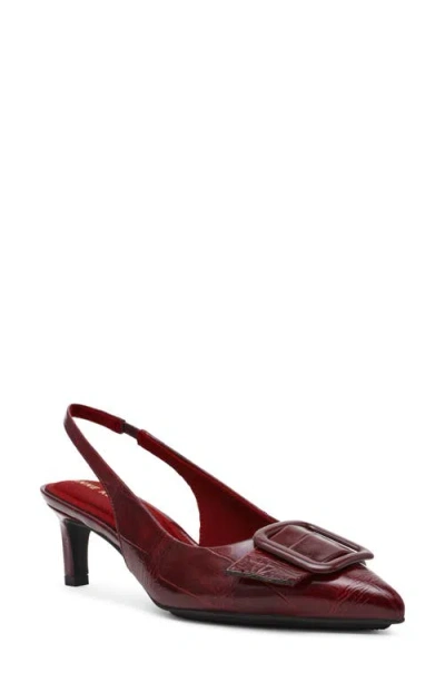 Anne Klein Ilanna Slingback Pointed Toe Pump In Animal Print