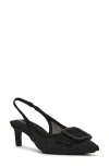 Anne Klein Ilanna Slingback Pointed Toe Pump In Animal Print