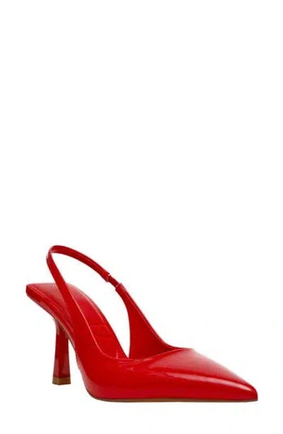 Anne Klein Itzy Pointed Toe Slingback Pump In Red