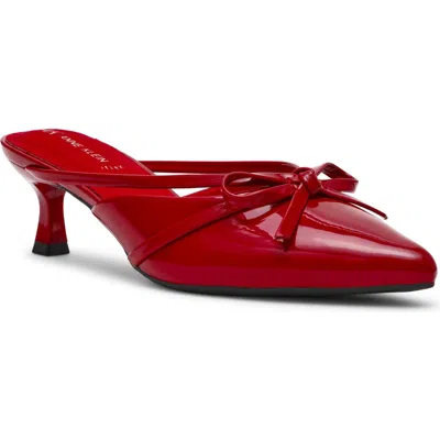 Anne Klein Iric Pointed Toe Mule In Red