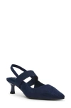 Anne Klein Issia Slingback Pointed Toe Pump In Blue