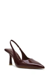 Anne Klein Itzy Pointed Toe Slingback Pump In Burgundy