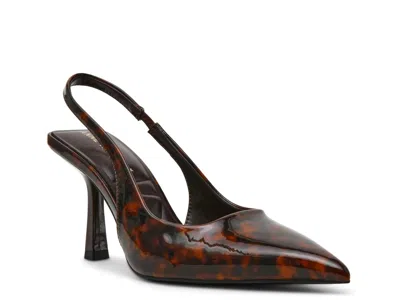 Anne Klein Itzy Pointed Toe Slingback Pump In Brown
