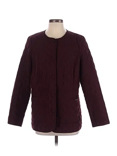 Pre-owned Anne Klein Jacket In Burgundy