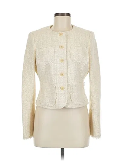 Pre-owned Anne Klein Jacket In White