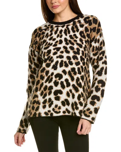 ANNE KLEIN Womens Black 3/4 Sleeve Jewel Neck Sweater main image 1