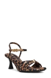 Anne Klein Jelena Ankle Strap Sandal In Leopard