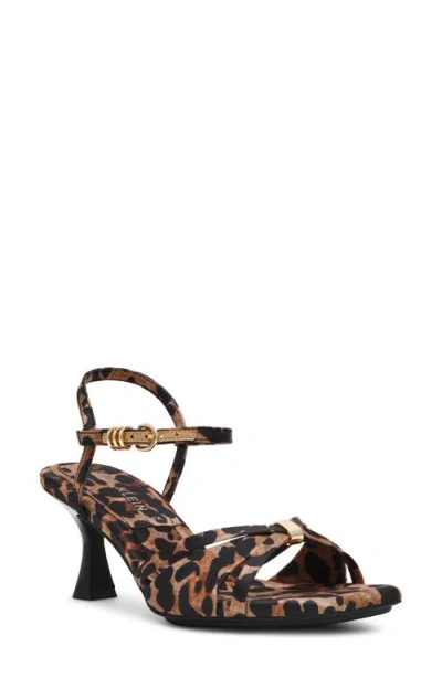 Anne Klein Jelena Ankle Strap Sandal In Leopard